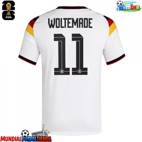 Camiseta Alemania Nick Woltemade #11 Primera Equipación Replica Mundial 2026 mangas cortas